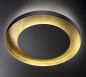 Preview: Round LED ceiling lamp black/gold leaf