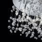 Preview: Also available as LED ceiling lamp in silver with transparent glass pearl pendant