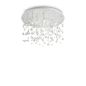 Preview: Round LED ceiling lamp with white glass pearls pendant Neve Ø: 80cm