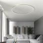 Preview: Large ring ceiling light Loop 200cm in brushed champagne, plasterboard ceiling mounting