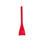 Preview: Slim long pendant light with red glass body
