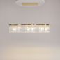 Preview: Long crystal pendant lamp Dune gold