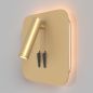 Preview: Angular LED wall-mounted reading light IOS 176 from Maytoni in matt gold