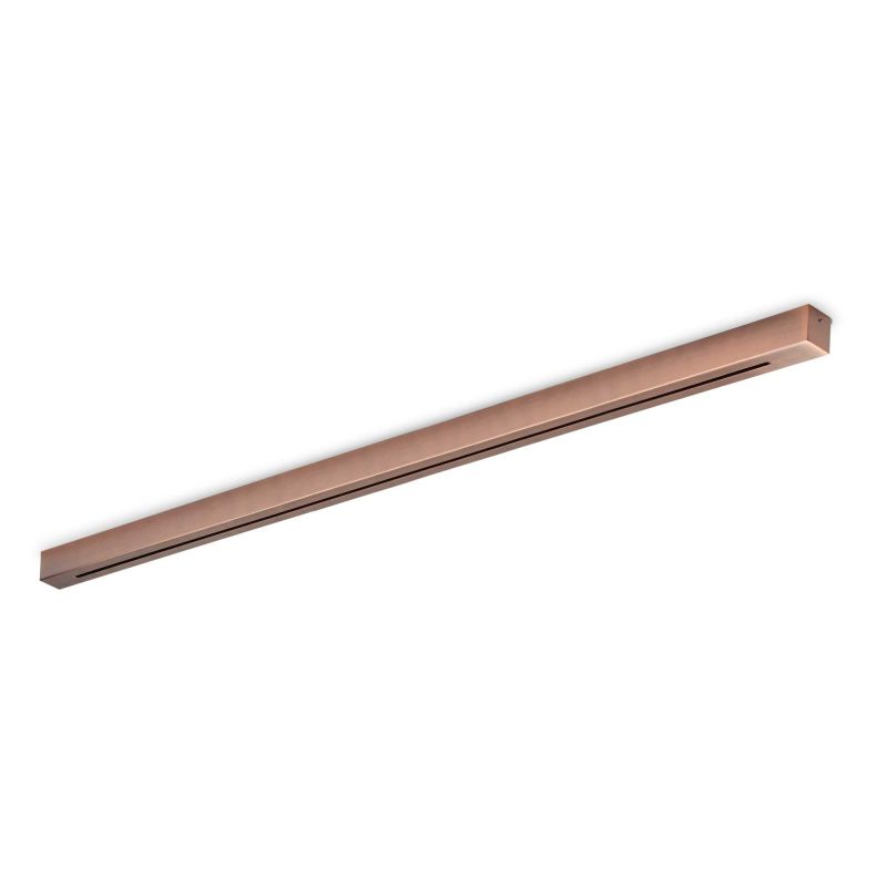 Elongated 6-light canopy in brushed copper