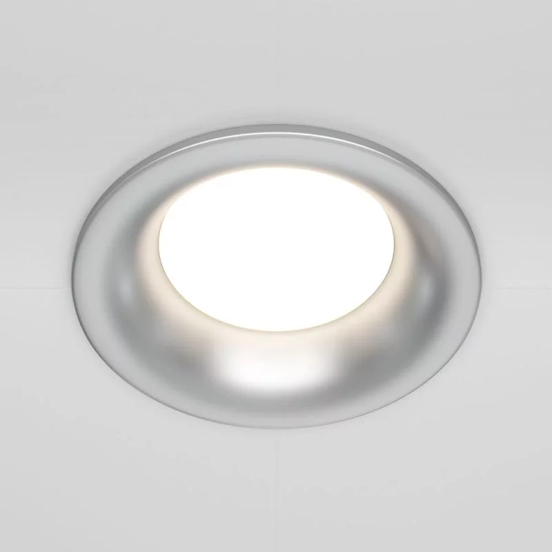 Round ceiling recessed spotlight Slim in silver