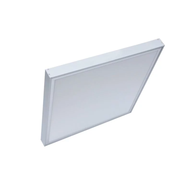 LED light panel ceiling lamp silver 60W warm white 62x62