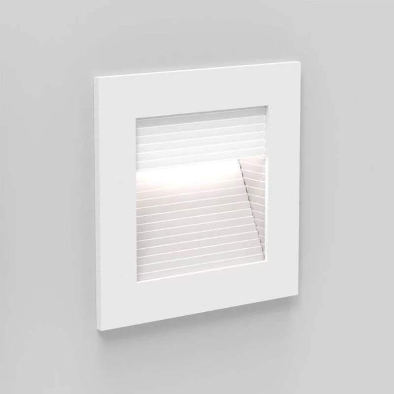 Square LED recessed wall light Wall 90 white