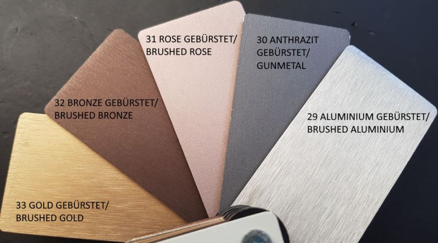 New brushed aluminum surfaces from BRAGA