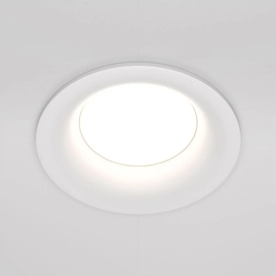 Round ceiling recessed spotlight Slim in white